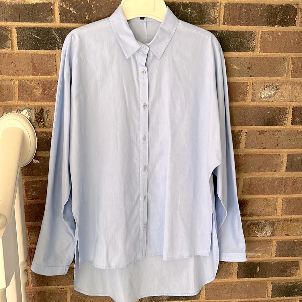 Tibi button down collared tunic